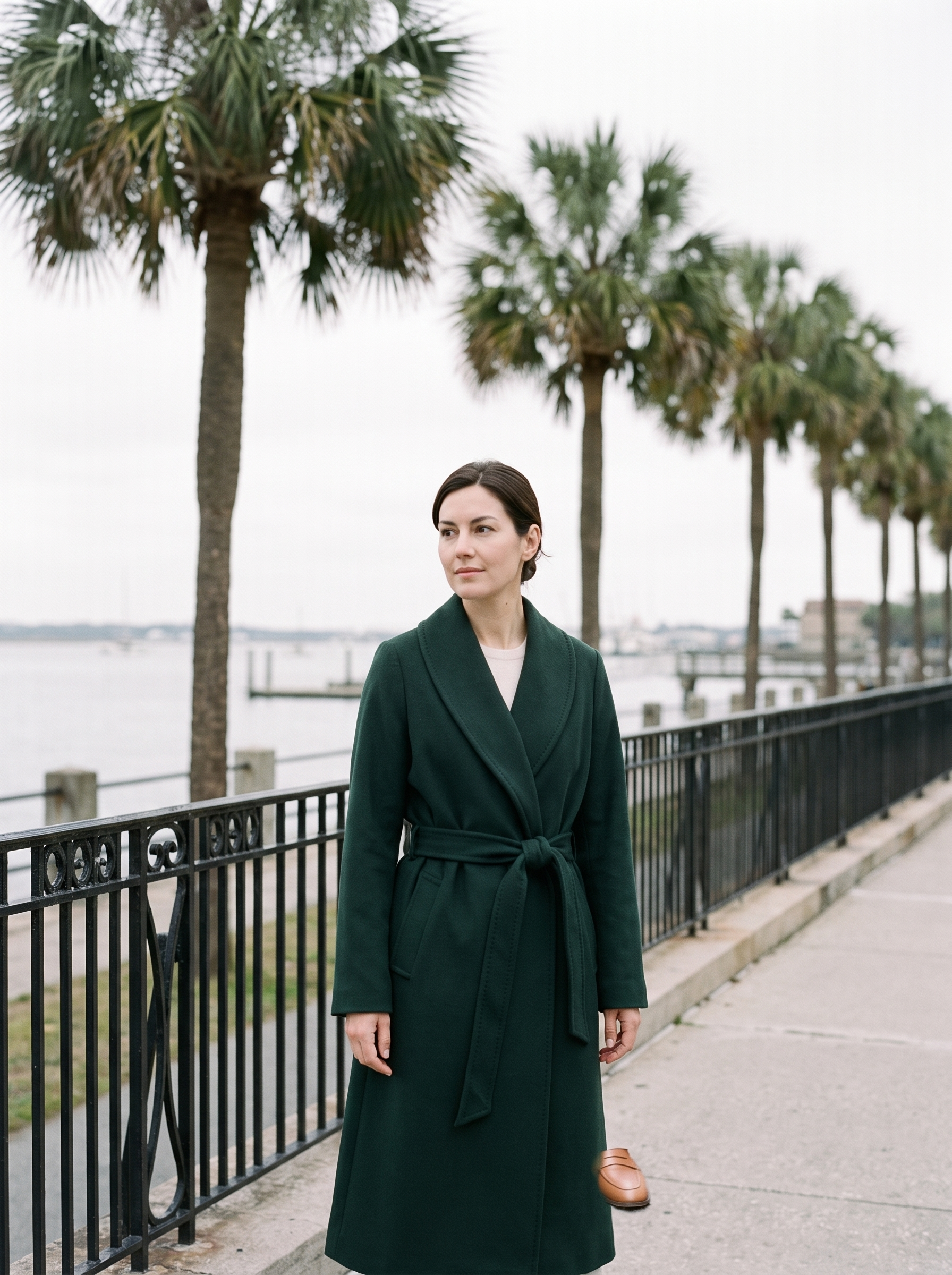 Beatrix Shawl Wrap Coat - front