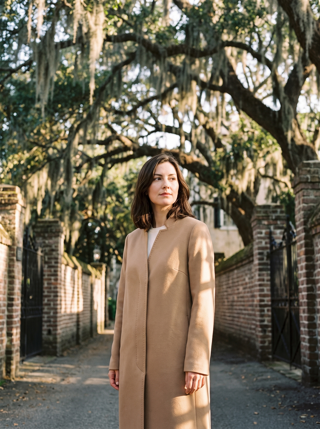 Colette Collarless Coat - front