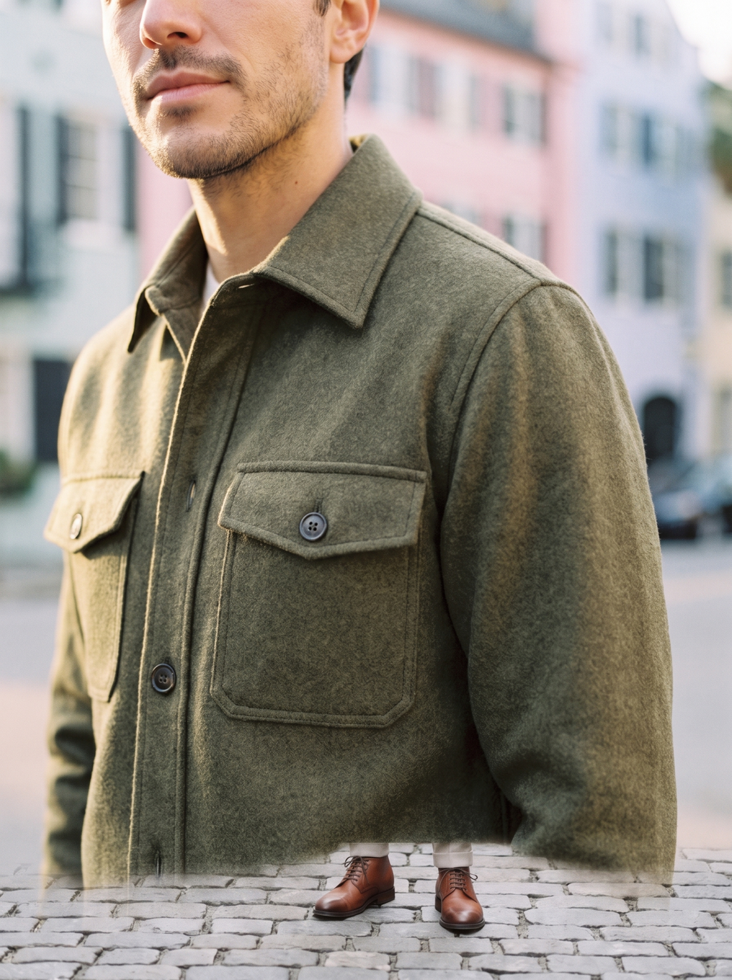 Alder Wool Overshirt - detail
