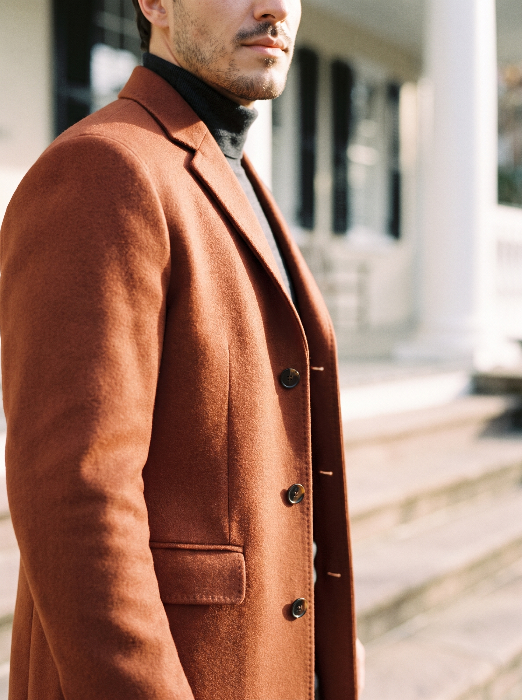 Winslow Wool Overcoat - detail