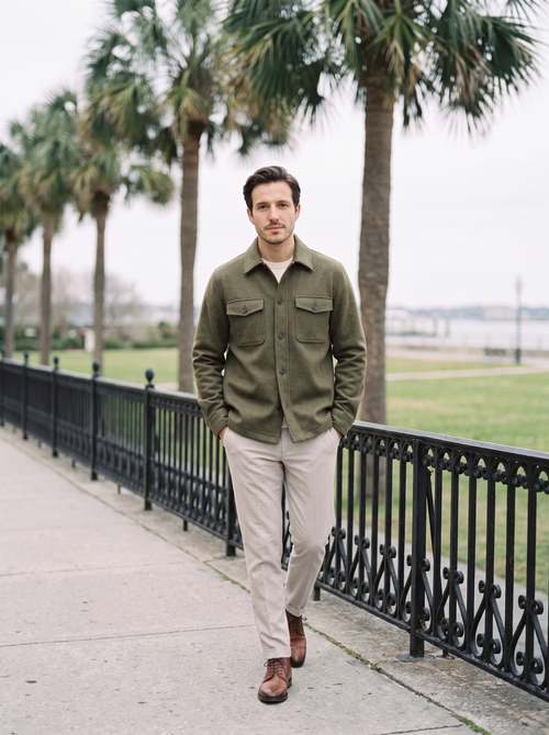 Alder Wool Overshirt - street