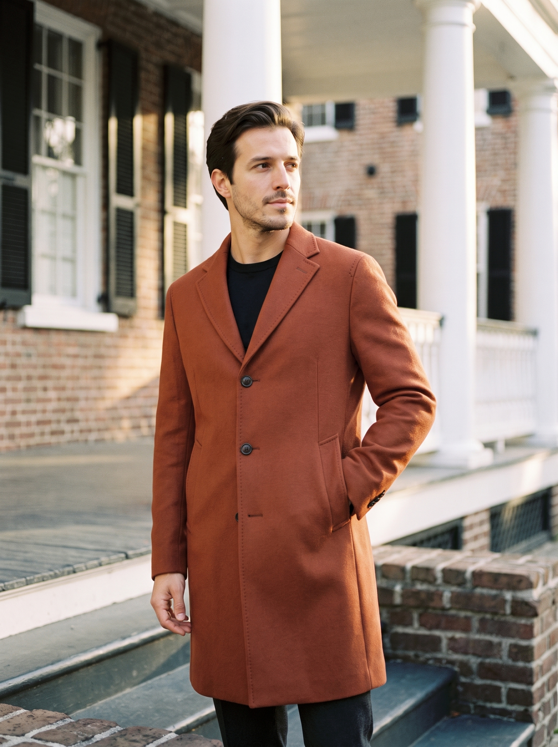 Winslow Wool Overcoat - front