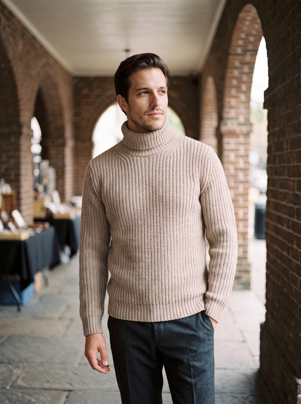Gideon Roll-Neck Knit - oat