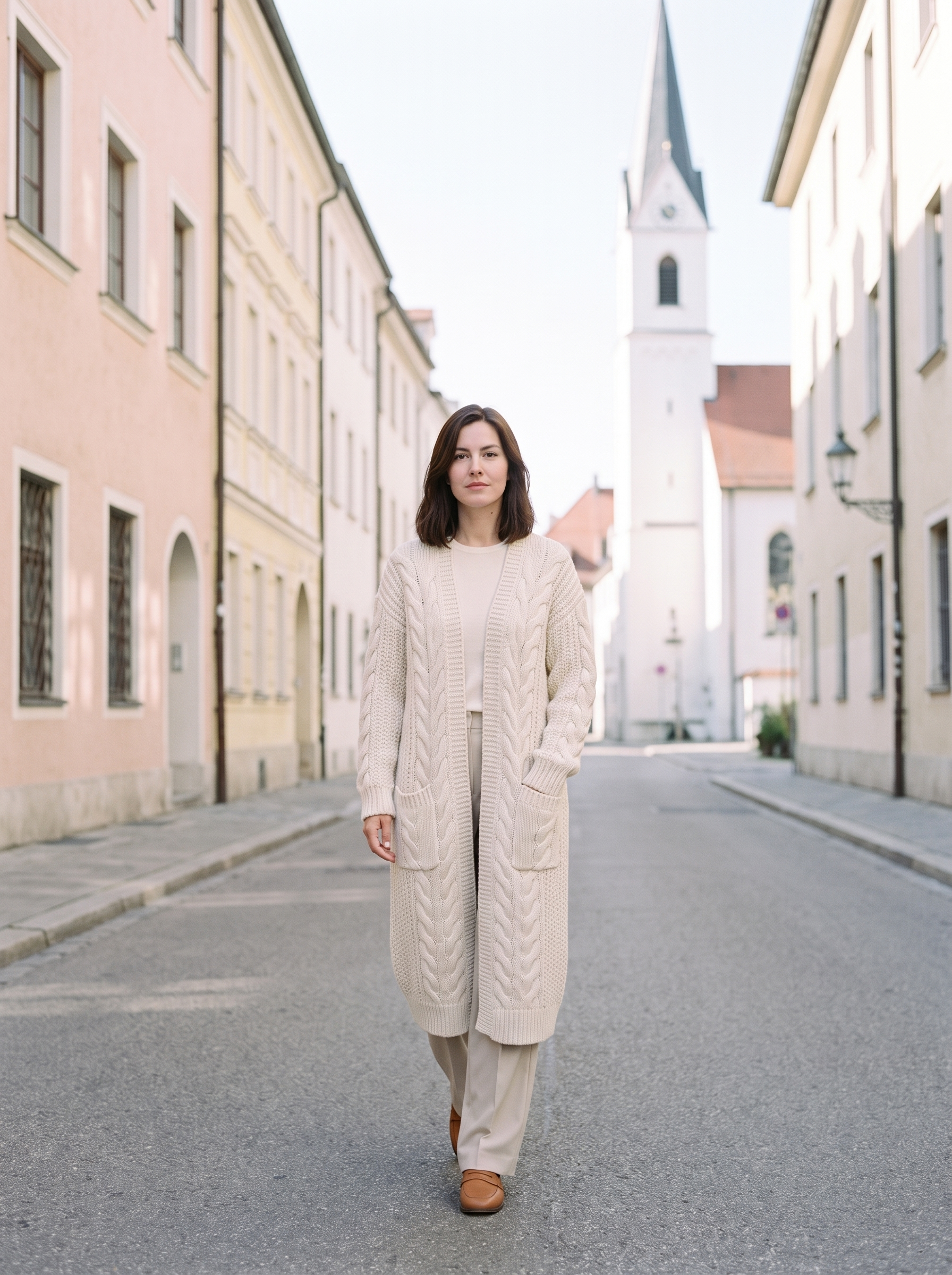 Iris Longline Cardigan - front