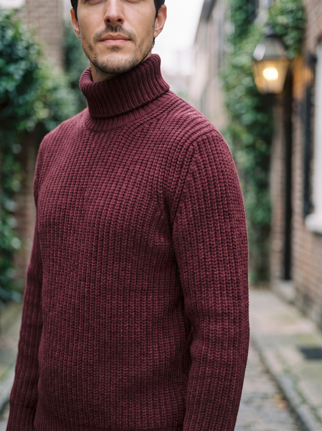 Gideon Roll-Neck Knit - detail