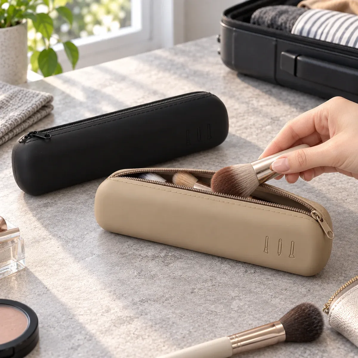 Silicone Brush Case Pair